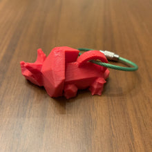 Load image into Gallery viewer, Triceratops Keychain
